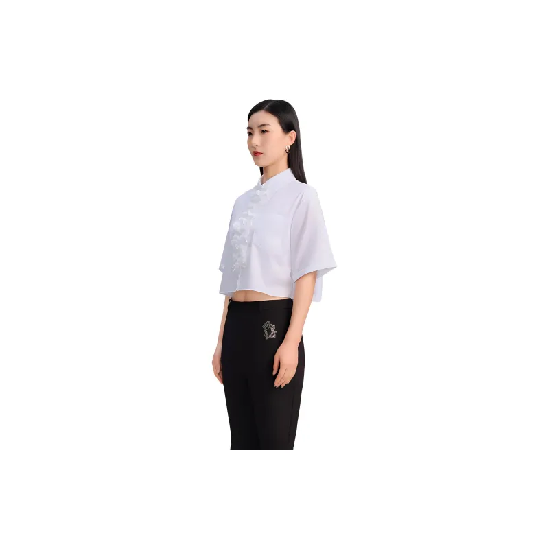 Blood Glitter Shirt Women's White-2