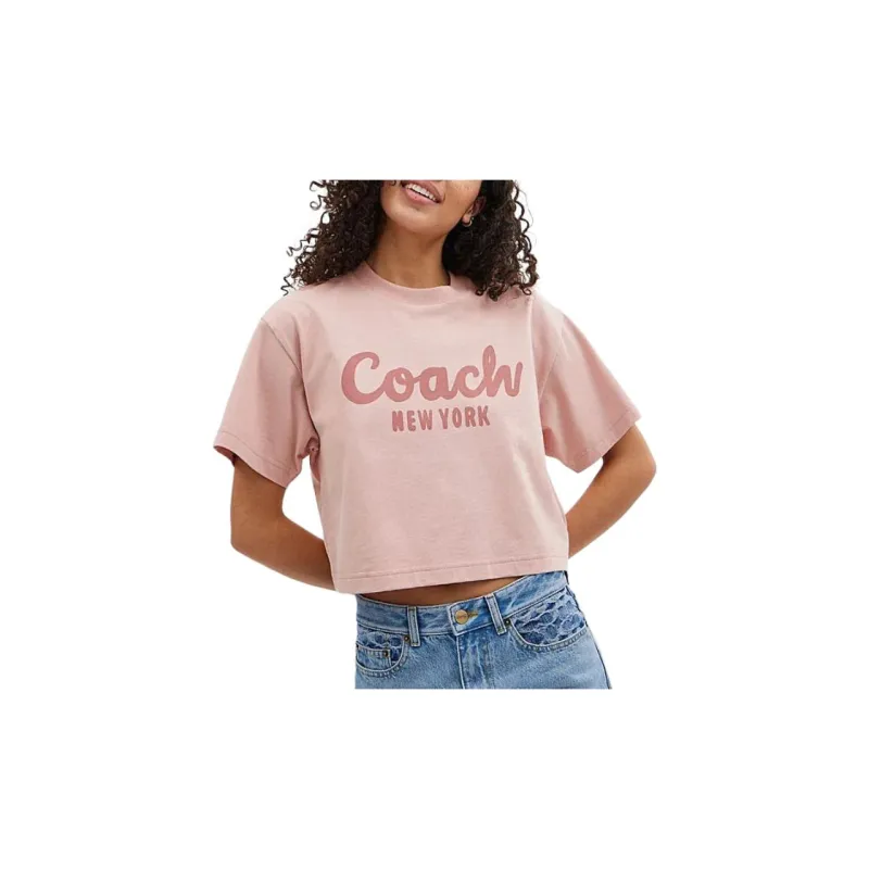 COACH SS24 T Shirt Women's Pink-3