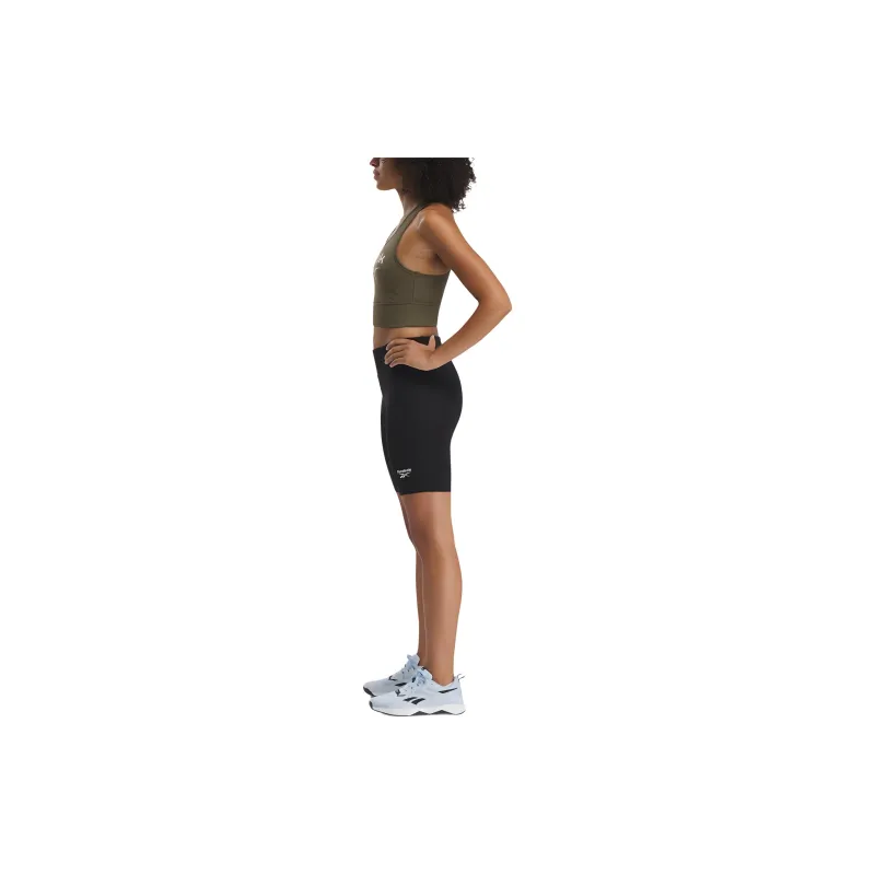 Reebok Identity Small Logo Cotton Bike Short Sports Shorts Women's Black-4