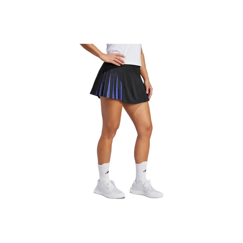 Adidas American Hard Court Grand Slam Series SS24 Tennis Pro Heat.Rdy Match Skirt Casual Short Skirts Women's Black-3