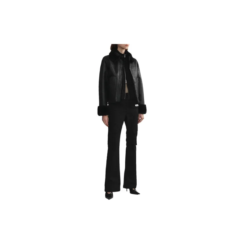 Izzue Press-stud Faux-leather Jacket-3