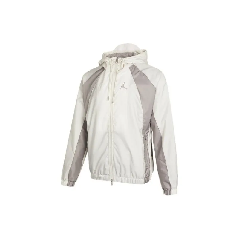 Jordan Jackets Coats Unisex Gray White-1