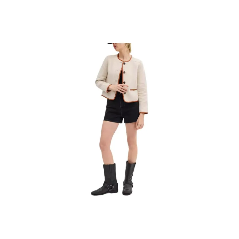 COACH SS24 Jackets Coats Women's Beige-1