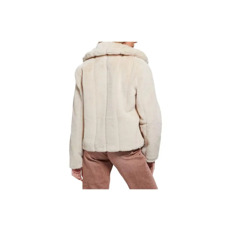 GUESS Jackets & Coats Women's Ecru-2