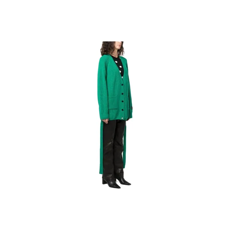 MSGM Logo Patch Knitted Cardigan-2