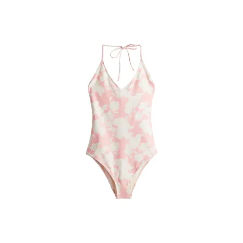 H&M One-Piece Swimsuits Women's Light Pink Floral