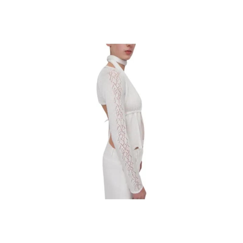 Gimaguas Crop Tops Women's White-3