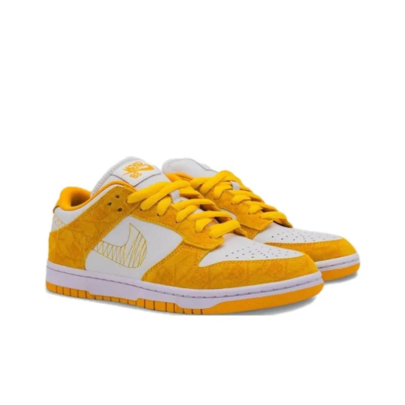 THE SHOE SURGEON x Nike Slip-Resistant Low-Top Casual Shoes Men's Yellow White-3