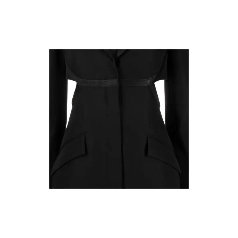 VERSACE Single Breasted Cut Out Blazer Dress-5