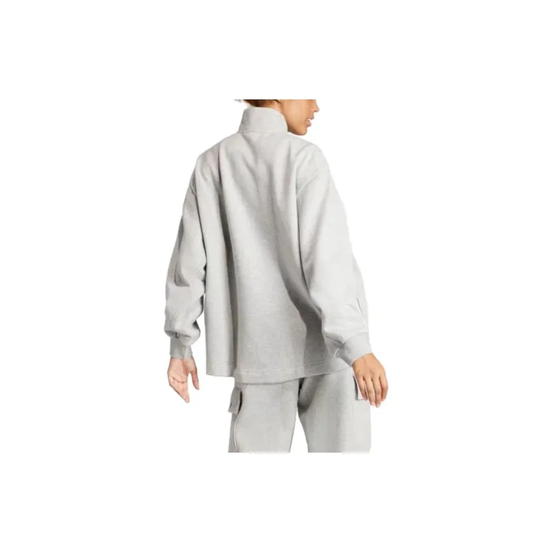 Adidas All Szn Fleece Quarter-Zip Sweatshirt Sweatshirt Women's Gray-2
