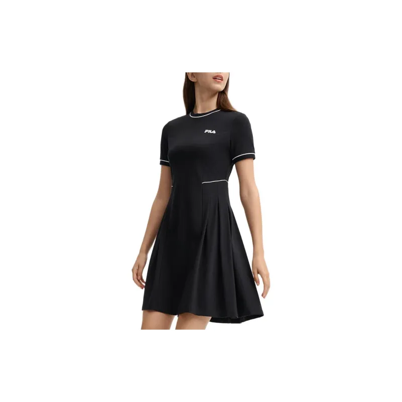 FILA Short Sleeved Dresses Women's Jet Black-3
