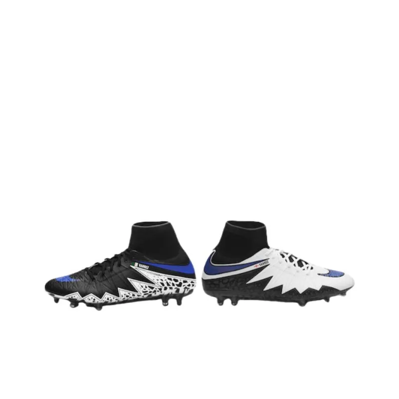 Nike Anti-Slip And Wear-Resistant Coverage Support Soccer Shoes Men's Black White-2