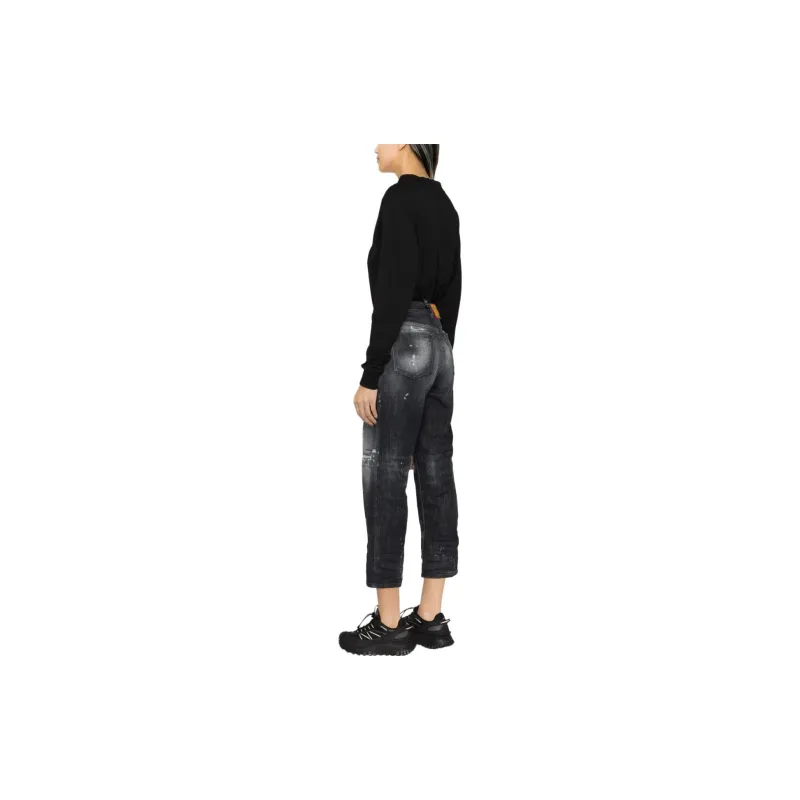 DSQUARED 2 Paint Splatter Effect Distressed Jeans-3