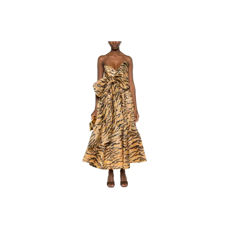 Zimmermann SS24 Sleeveless Dress Women's Camel Brown-1