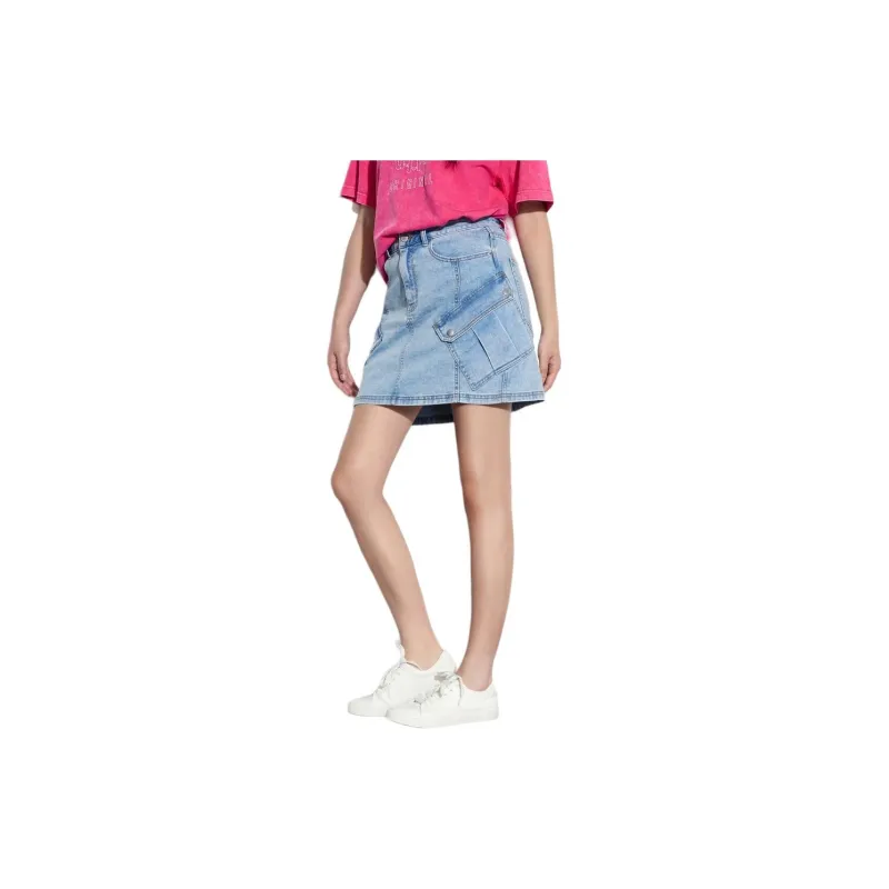 GAP Denim Short Skirts Women's Light Blue-3