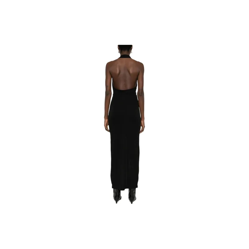 IRO NIGHT Rubin V-Neck Backless Dress-2
