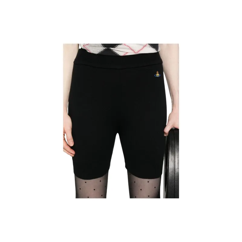 Vivienne Westwood Bea Logo Embroidered Shorts-7