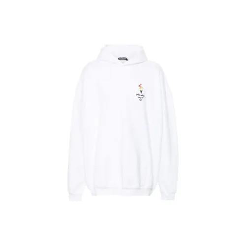 Balenciaga Sweatshirts Unisex White