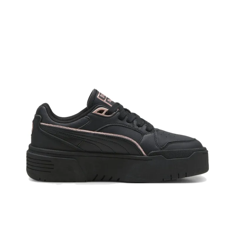 PUMA California Fries Anti Slip Wear Resistant Low Top Skateboard Shoes Women's Black-1