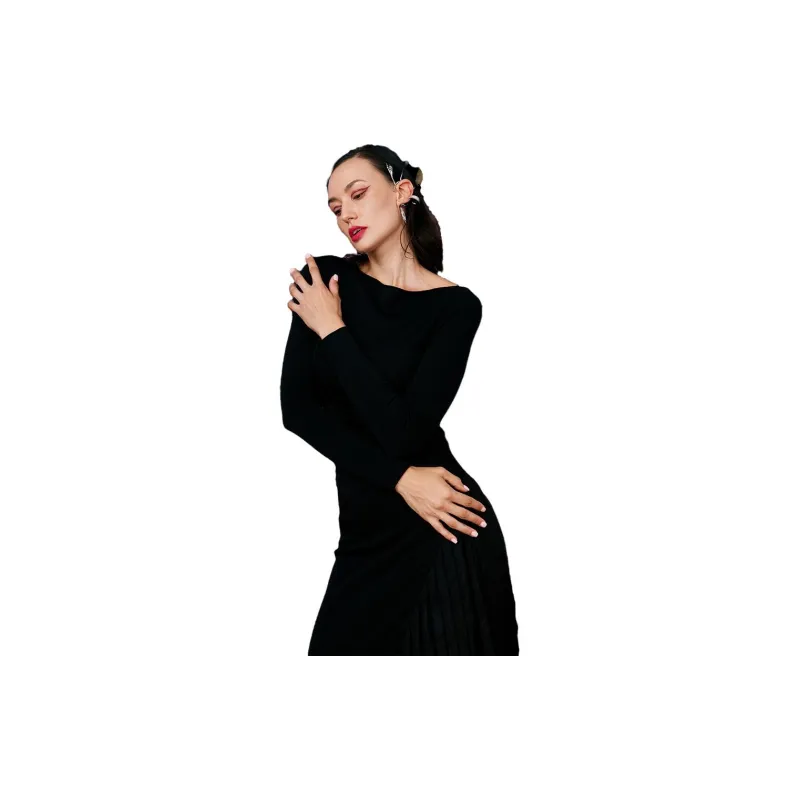 SENSE BY MEI Long-Sleeved Dresses Women's Black-2