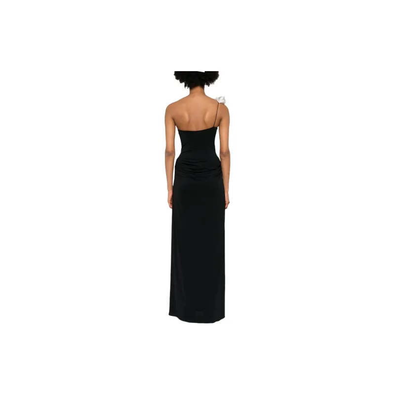 Magda Butrym Floral Appliqué One shoulder Dress-2
