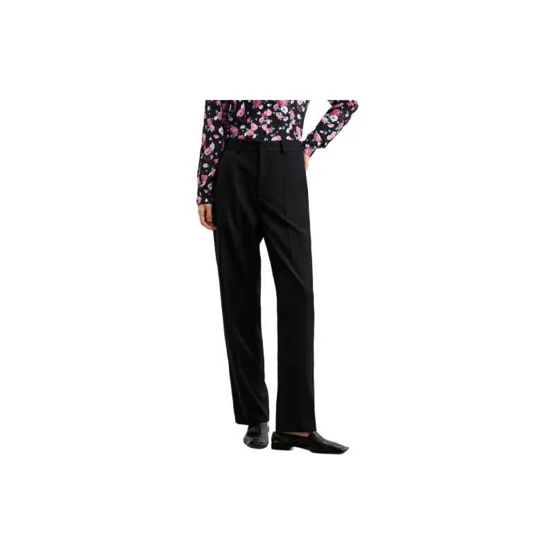 JZ. ANNAKRO Casual Pants Women's Plain Black-1