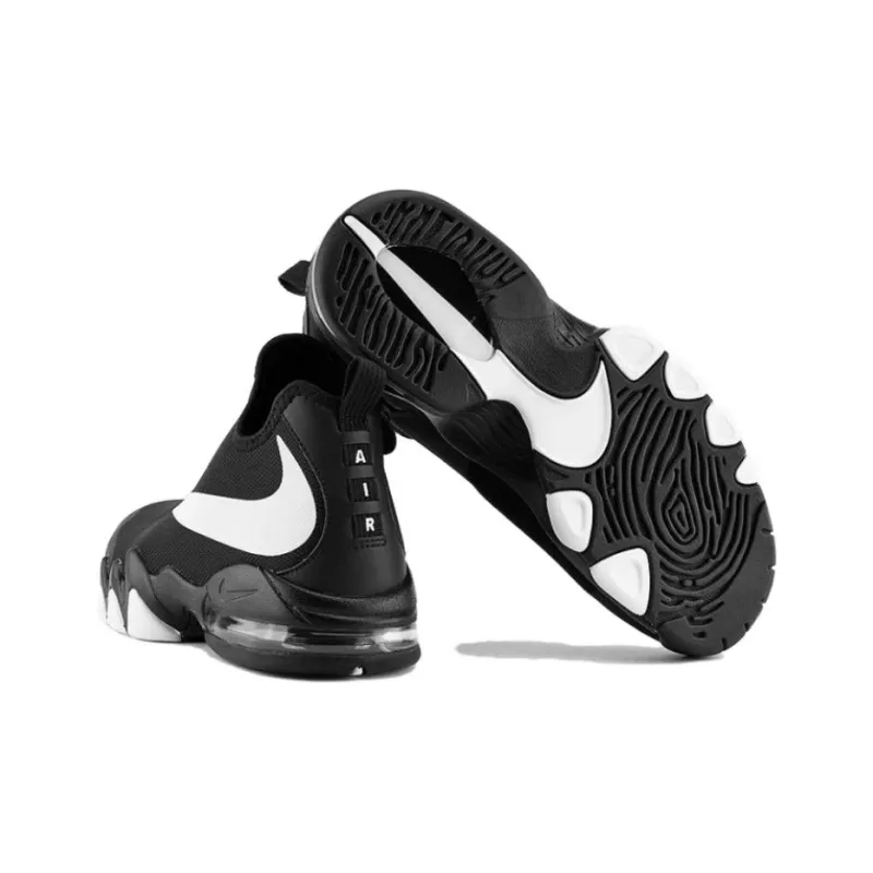 Nike Big Swoosh Anti Slip Wear Resistant Low Top Basketball Shoes Unisex Blue White-3
