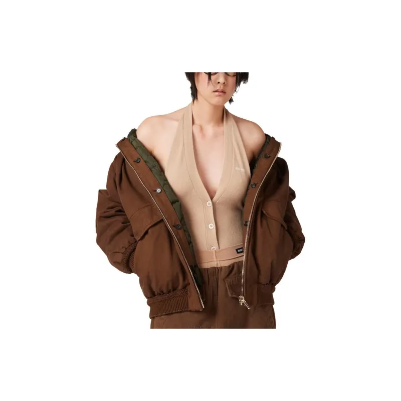 MIU MIU Sleeveless Open Back Knitted Gilet-1