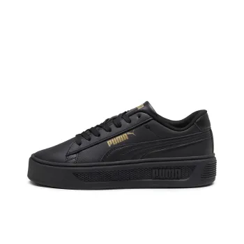 PUMA Smash Platform Cushioning, Wear Resistant Low Top Skateboard Shoes Women's Black