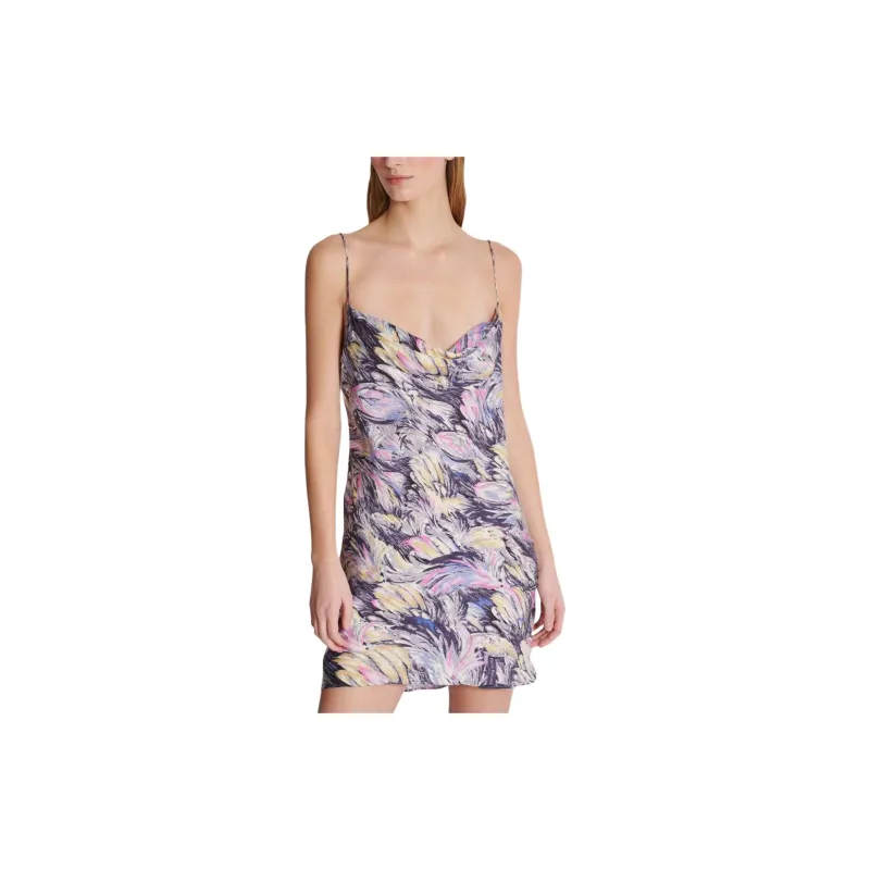BALMAIN Floral Printed Strapped Mini Dress-5