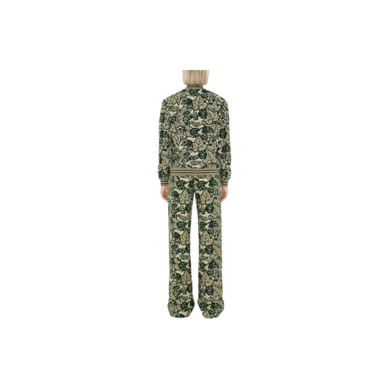 Burberry Ivy Leaf-print Silk Bomber Jacket-3