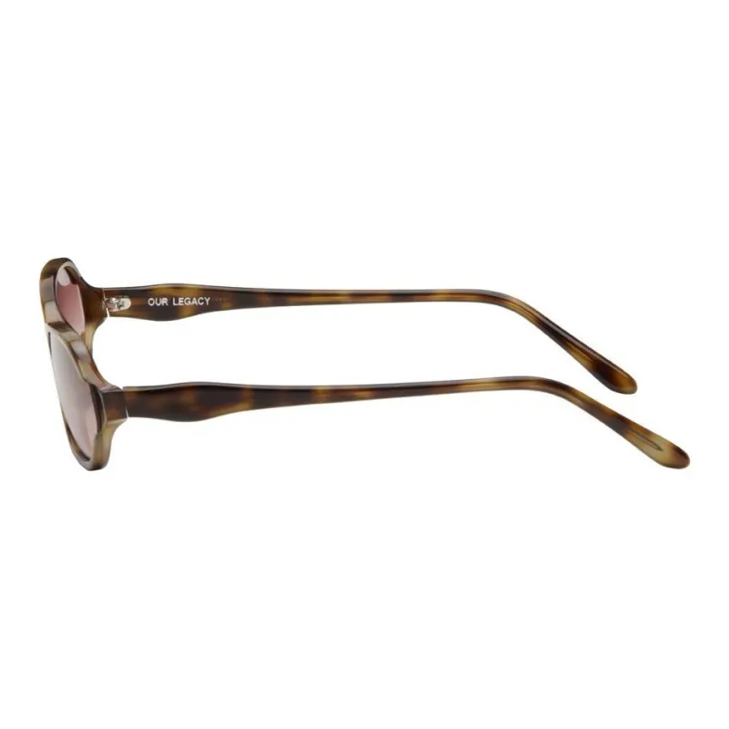 OUR LEGACY Acetate Irregular Shape Sunglasses Men's Tortoiseshell-1
