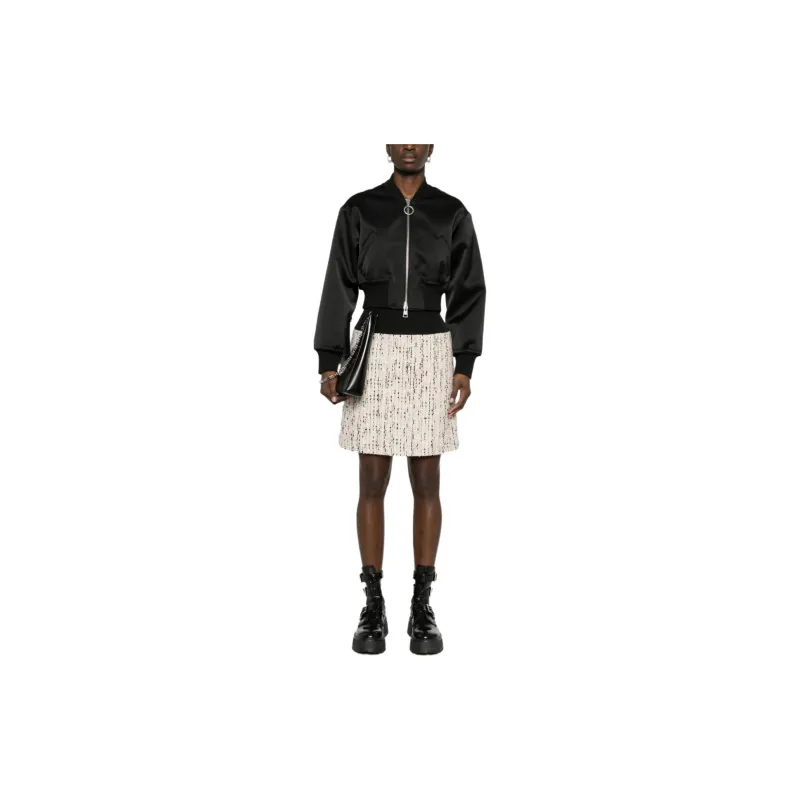 Alexander McQueen Tweed Midi Skirt-1