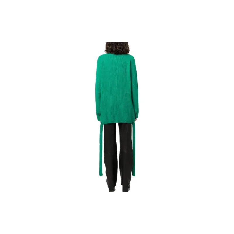MSGM Logo Patch Knitted Cardigan-1