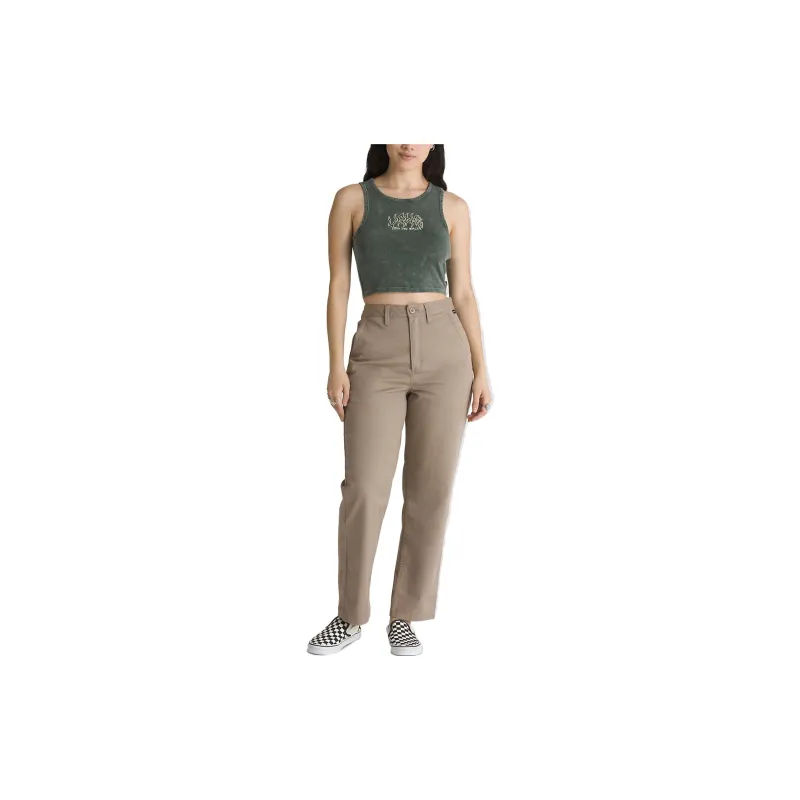 Vans Ritual Tank Tops Women's Green-1