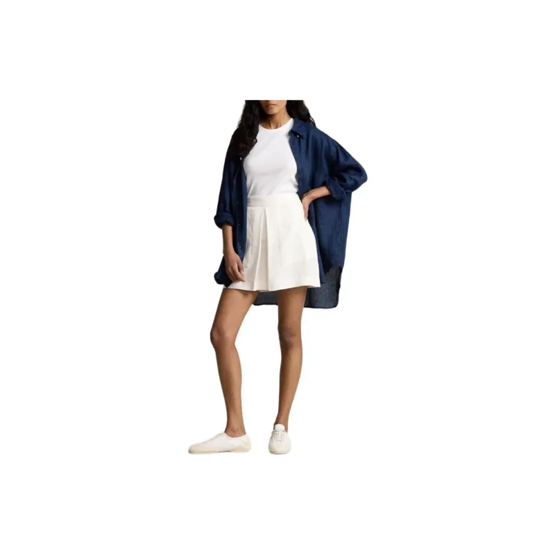 Polo Ralph Lauren SS24 Casual Short Skirts Women's White-1
