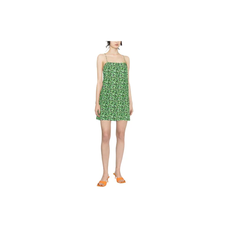 Rotate Slip Dresses Women's Green-1