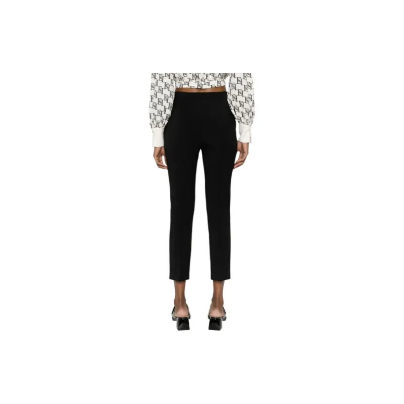 Elisabetta Franchi Straight Leg Cropped Trousers-5