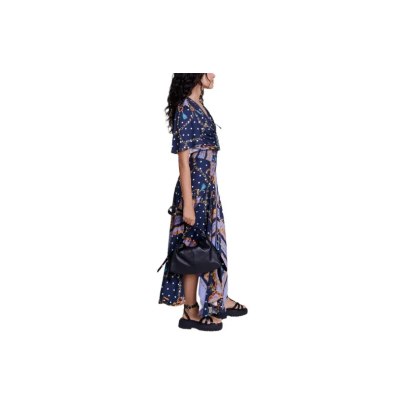 Maje Polka dot Maxi Dress-2