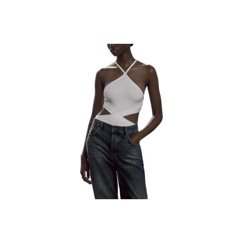 ZARA Bodysuits Women's White-1