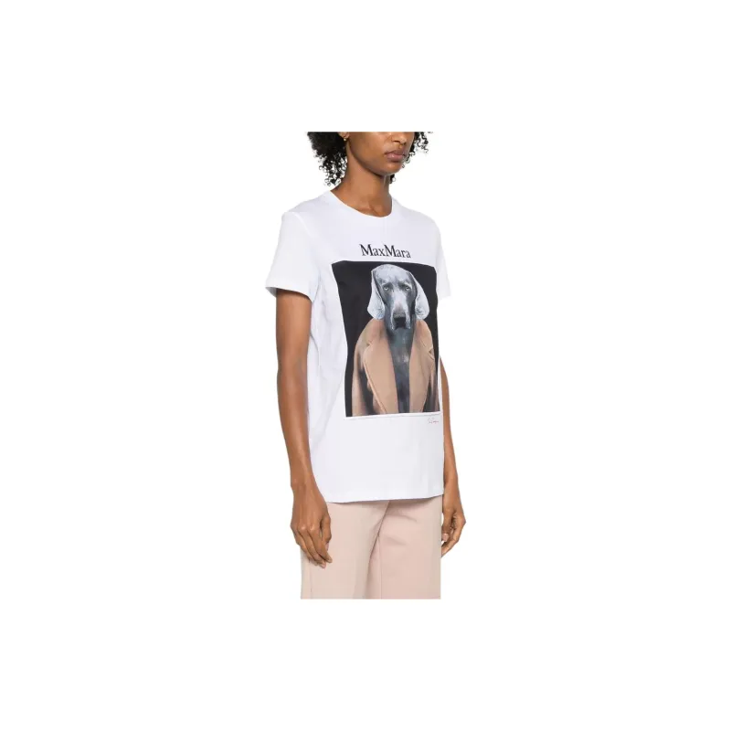MaxMara Graphic Printed Crewneck T Shirt-8