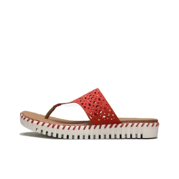 Skechers Sepulveda Slip-Resistant Slippers Women's Red