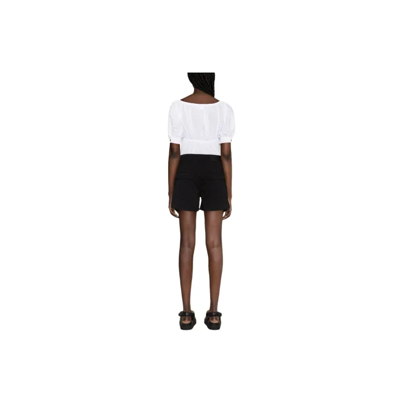 PINKO Sweetheart neck Cotton Blouse-2