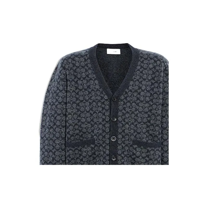 COACH SS23 Cashmere Sweater Men's Gray-5