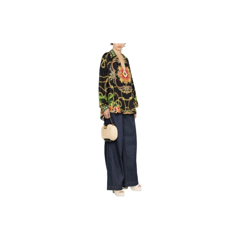 CAMILLA My Sweet Devotion-print Silk Blouse-3