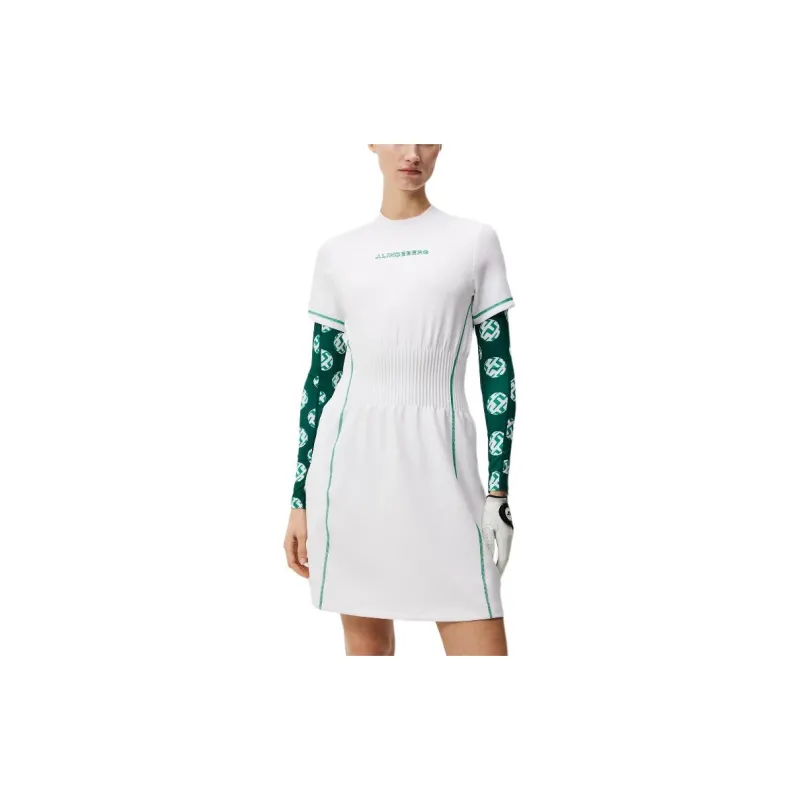 J.Lindeberg Krystal Dress Short Sleeved Dress Women's White-3