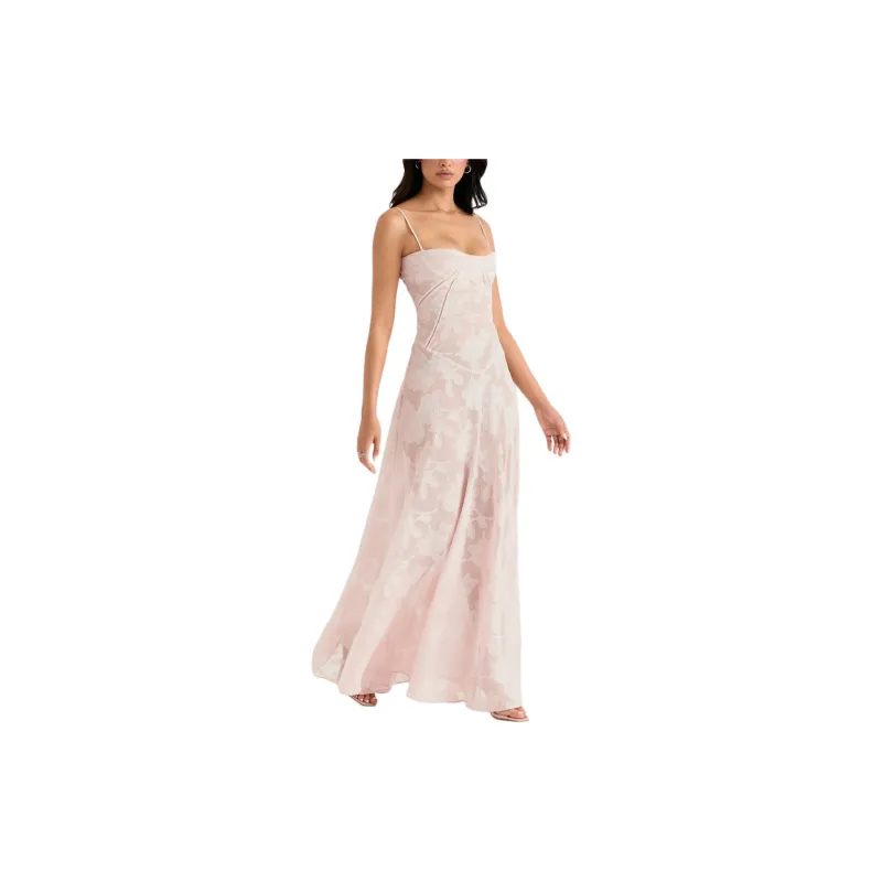 HOUSE OF CB SEREN Slip Dress Women's PINK/Pink-5