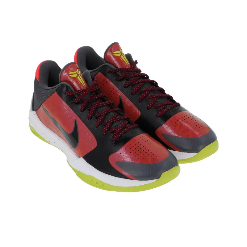 Nike Zoom Kobe 5 Protro PE Wear Resistant Low Top Basketball Shoes Men's Red Black-1