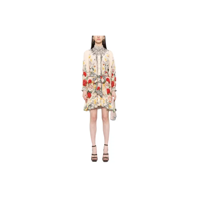 Camilla Printed Belted Shirtdress-1