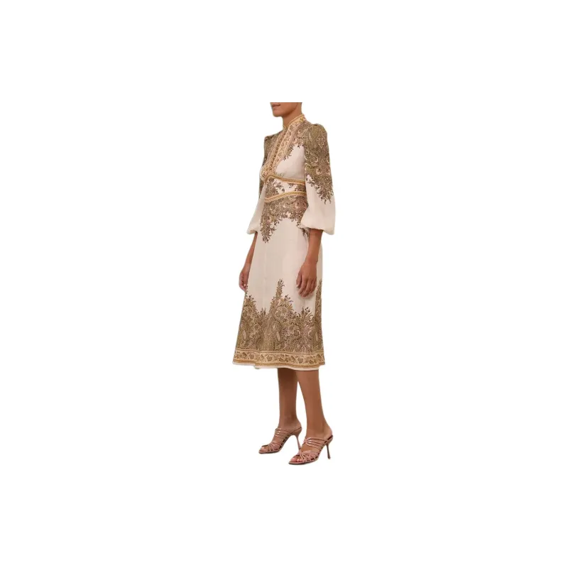 Zimmermann Natura Buttoned Midi Dress-4
